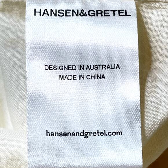 Hansen & Gretel NWT Taglioni Bubble Hem Ruched Mini Dress Pearl Free People - Picture 7 of 7